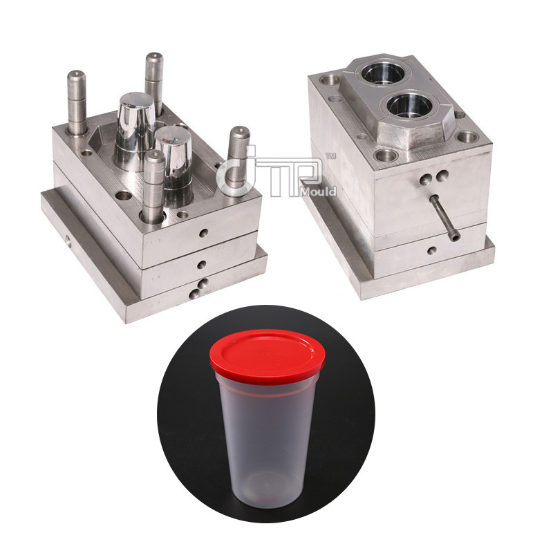 2 Cavities PP Material  White cup mould