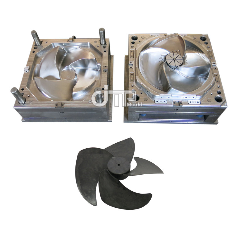 Hot Selling Four Pieces Plastic Injection Cooling Fan Mould